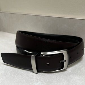 Duchamp London Reversible Brown and Black Leather Belt Size 38